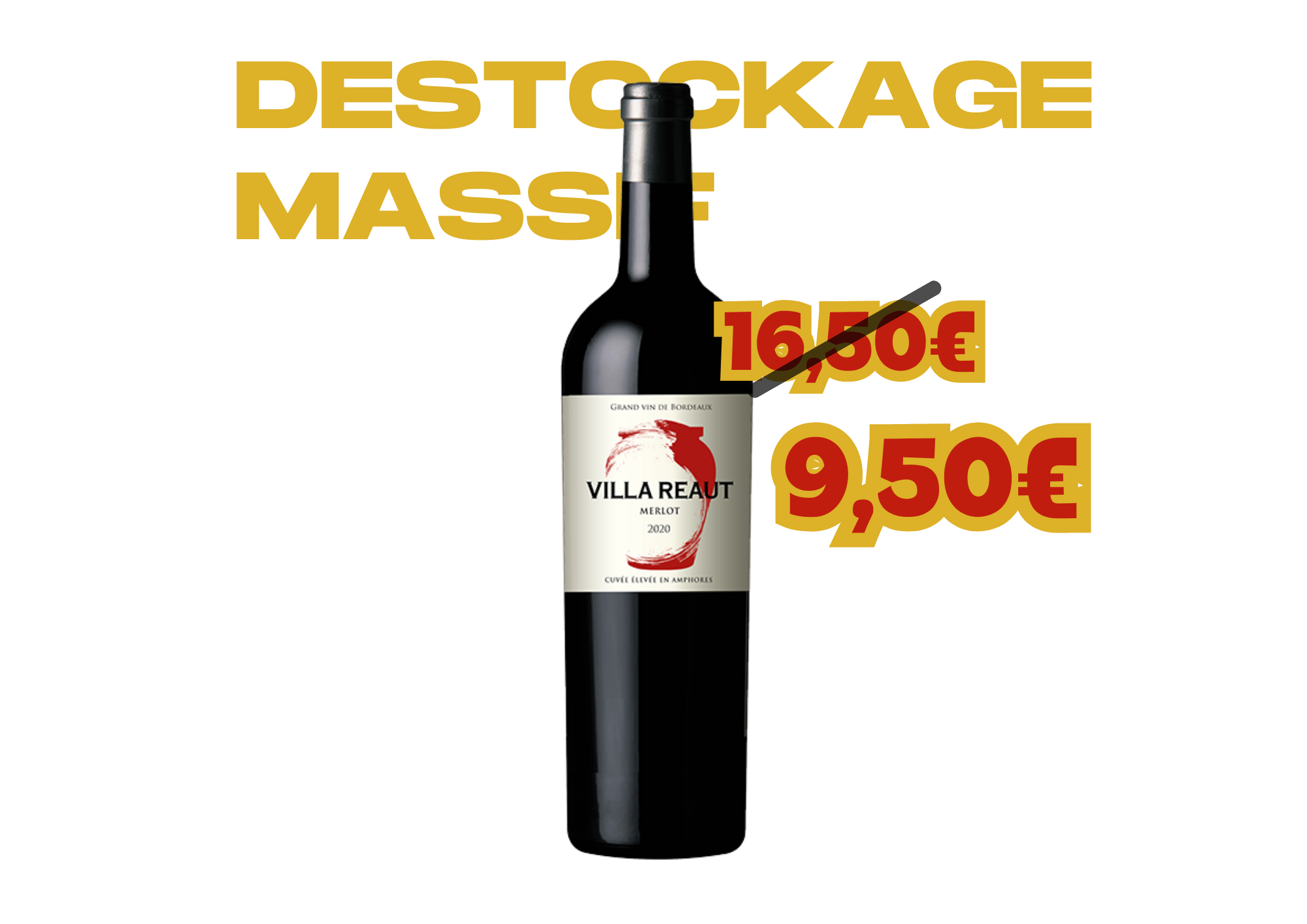 Villa Réaut Merlot - Elevage en Amphores